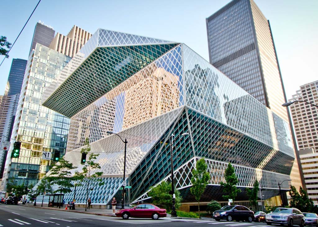 Seattle Central Library Rem Koolhaas design